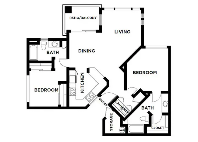 Two Bedroom 05-215 05-215 floor plan